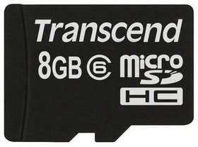   Micro SDHC Transcend 8 microSDHC Class 6 TS8GUSDC6
