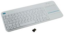 Клавиатура Logitech Keyboard K400 Wireless Touch Plus RTL White 920-007148