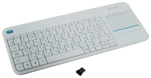 Клавиатура Logitech Keyboard K400 Wireless Touch Plus RTL White 920-007148 Клавиатура Logitech Keyboard K400 Wireless Touch Plus RTL White 920-007148