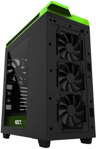 Корпус Miditower NZXT CA-H442W-M9 H440 BLACK/GREEN фото 4