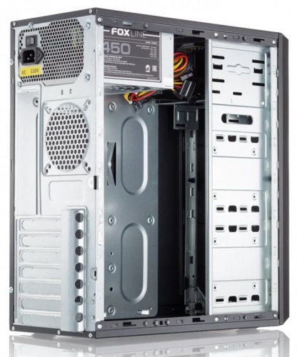 Корпус Miditower Foxline FL-302 450W black (FL-302-FZ450R) фото 3 Корпус Miditower Foxline FL-302 450W black (FL-302-FZ450R) фото 3