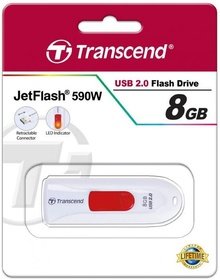  USB flash Transcend 8Gb Jetflash 590 TS8GJF590W 