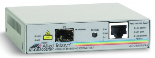 Медиаконвертер Allied Telesis 10/100/1000T AT-GS2002/SP-YY