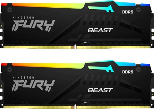 Модуль памяти DDR5 Kingston 32GB (Kit of 2) FURY Beast RGB KF560C40BBAK2-32 фото 2