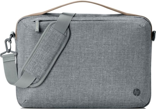 Сумка для ноутбука Hewlett Packard RENEW Topload серый/коричневый пластик (1A213AA) Сумка для ноутбука Hewlett Packard RENEW Topload серый/коричневый пластик (1A213AA)
