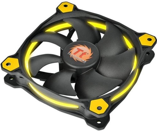 Вентилятор для корпуса Thermaltake Riing 14 LED Yellow + LNC CL-F039-PL14YL-A фото 2 Вентилятор для корпуса Thermaltake Riing 14 LED Yellow + LNC CL-F039-PL14YL-A фото 2