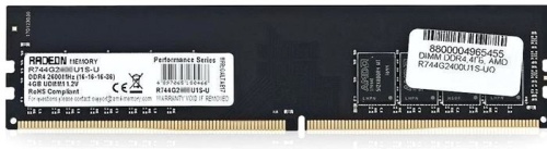 Модуль памяти DDR4 AMD 4GB R744G2606U1S-U