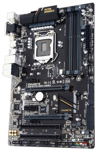 Мат. плата Socket1151 GIGABYTE GA-H170-HD3 DDR3 фото 2