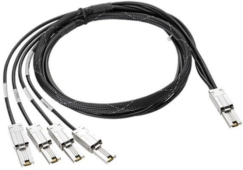 Кабель SAS Hewlett Packard 1mini SAS HD-4mini SAS FO 4m (K2R10A) Кабель SAS Hewlett Packard 1mini SAS HD-4mini SAS FO 4m (K2R10A)