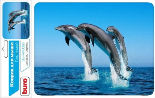 Коврик Buro BU-M40083 Мини рисунок/дельфины фото 4 Коврик Buro BU-M40083 Мини рисунок/дельфины фото 4