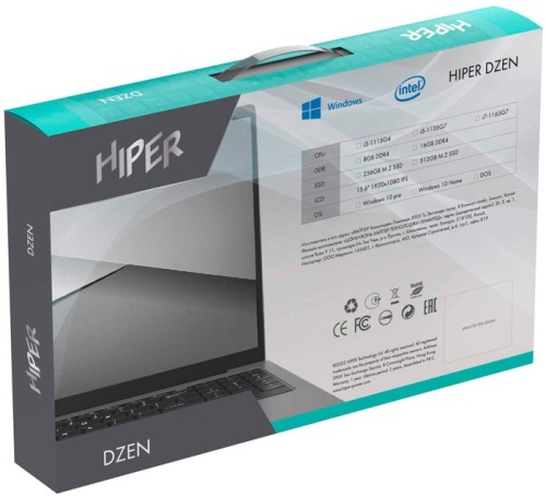 Ноутбук Hiper DZEN MTL1569 X1H1481S фото 8