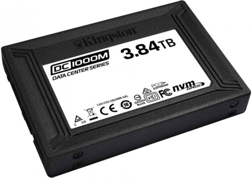 Накопитель SSD U.2 2.5 Kingston 3840GB DC1000M SEDC1000M/3840G Накопитель SSD U.2 2.5 Kingston 3840GB DC1000M SEDC1000M/3840G