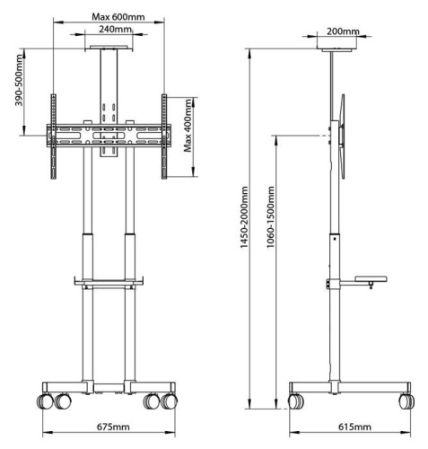 Подставка ARM MEDIA PT-STAND-8 black фото 3