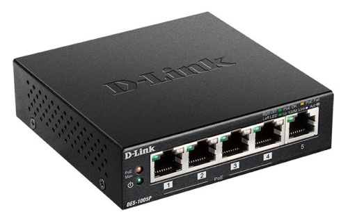 Коммутатор D-Link DES-1005P/B1A