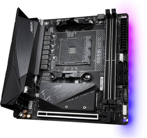 Мат. плата SocketAM4 GIGABYTE B550I AORUS PRO AX RTL фото 2