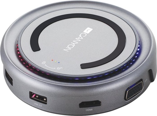 Разветвитель USB3.0 CANYON DS-7 Multiport Docking Station CNS-TDS07DG Разветвитель USB3.0 CANYON DS-7 Multiport Docking Station CNS-TDS07DG