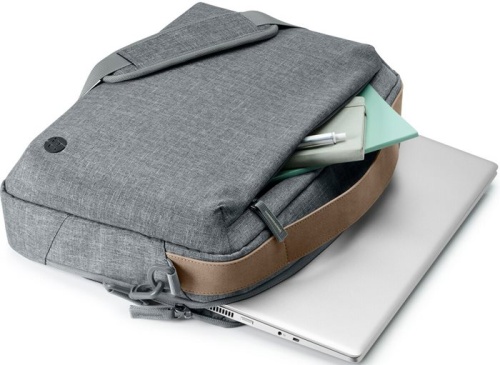 Сумка для ноутбука Hewlett Packard RENEW Topload серый/коричневый пластик (1A213AA) фото 3 Сумка для ноутбука Hewlett Packard RENEW Topload серый/коричневый пластик (1A213AA) фото 3