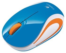   Logitech Wireless Mini Mouse M187 Blue 910-002733