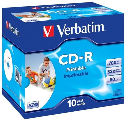 Диск CD-R Verbatim 700МБ 52x Printable 43325 Диск CD-R Verbatim 700МБ 52x Printable 43325