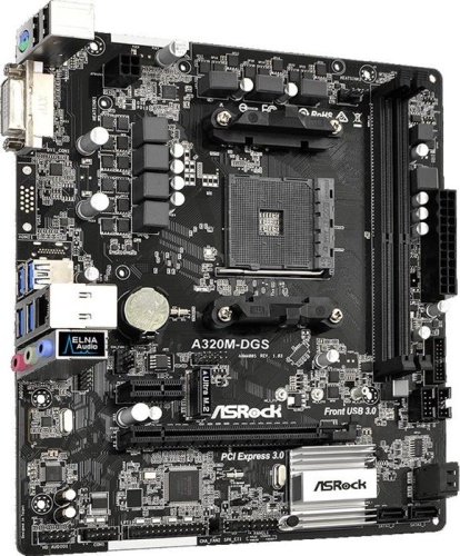 Мат. плата SocketAM4 ASRock A320M-DGS фото 3