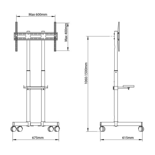 Подставка ARM MEDIA PT-STAND-7 black фото 2 Подставка ARM MEDIA PT-STAND-7 black фото 2
