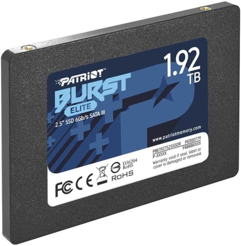 Накопитель SSD SATA 2.5 Patriot Memory 1920Gb Burst Elite PBE192TS25SSDR фото 3