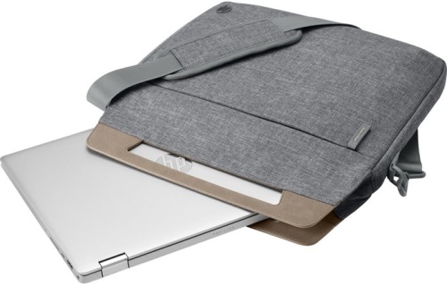 Сумка для ноутбука Hewlett Packard ENEW Brief Case серый/коричневый пластик (1A214AA) фото 4 Сумка для ноутбука Hewlett Packard ENEW Brief Case серый/коричневый пластик (1A214AA) фото 4