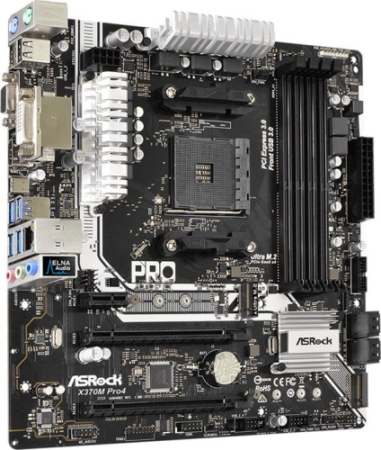 Мат. плата SocketAM4 ASRock X370M PRO4 фото 3