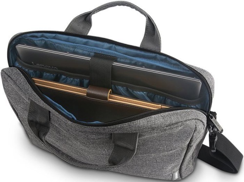 Сумка для ноутбука Lenovo 15.6 Toploader T210 серый полиэстер (GX40Q17231) фото 4 Сумка для ноутбука Lenovo 15.6 Toploader T210 серый полиэстер (GX40Q17231) фото 4