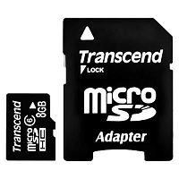 Карта памяти Micro SDHC Transcend 8ГБ TS8GUSDHC6