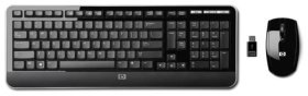   +  Hewlett Packard Wireless Keyboard & Mouse QY449AA
