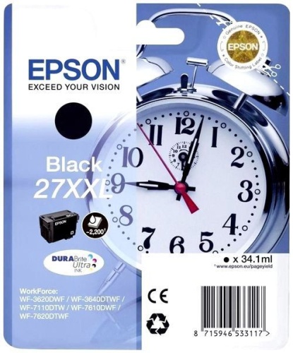 Оригинальный струйный картридж Epson T2791 C13T27914022 черный