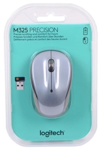 Беспроводная мышь Logitech Wireless Mouse M325 Light Silver 910-002334 фото 5