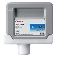 Оригинальный струйный картридж Canon PFI-303C (голубой) 2959B001