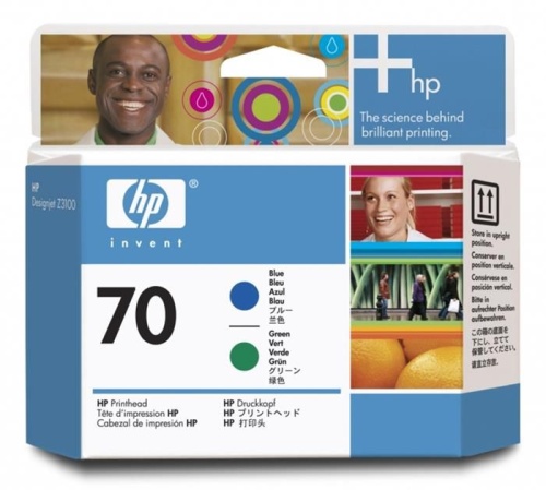 Печатающая головка Hewlett Packard 70 Blue and Green printhead C9408A Печатающая головка Hewlett Packard 70 Blue and Green printhead C9408A