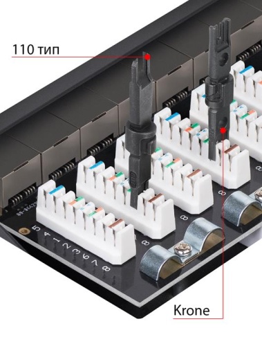 Патч-панель Cabeus PL-24-Cat.6A-SH-Krone фото 6 Патч-панель Cabeus PL-24-Cat.6A-SH-Krone фото 6