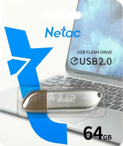 Накопитель USB flash Netac 64Gb U352 NT03U352N-064G-20PN серебристый фото 6