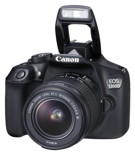 Цифровой фотоаппарат Canon EOS 1300D KIT черный 1160C009