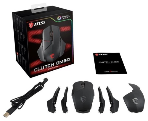 Мышь MSI OPTICAL GAMING CLUTCH GM60 CLUTCHGM60GAMING фото 5