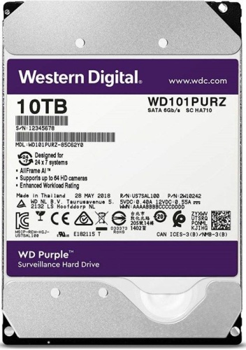 Жесткий диск SATA HDD Western Digital 10Tb Purple WD101PURZ