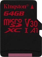 Карта памяти micro SDXC Kingston 64Gb (SDCR/64GBSP)