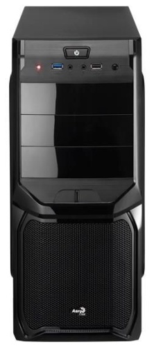 Корпус Miditower Aerocool V3X Black Edition, черный (600Вт)