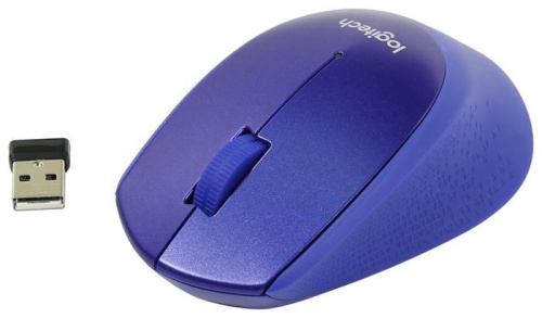 Беспроводная мышь Logitech M330 Silent Plus синий 910-004910