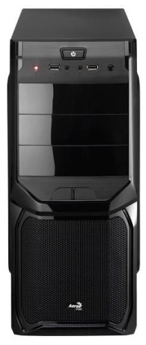 Корпус Miditower Aerocool V3X Black Edition, черный (500Вт) фото 2