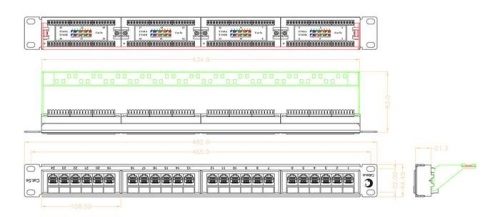 Патч-панель Cabeus PL-24-Cat.5e-Dual фото 3 Патч-панель Cabeus PL-24-Cat.5e-Dual фото 3