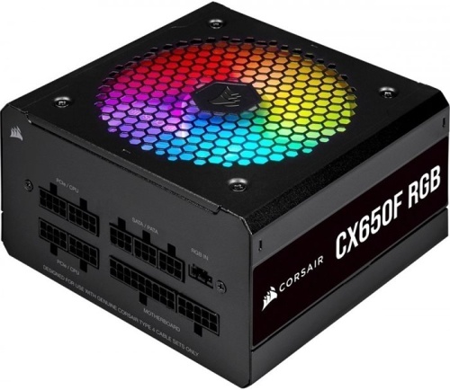 Блок питания Corsair 650W CX650F RGB (CP-9020217-EU) фото 3