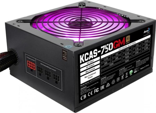 Блок питания Aerocool 750W KCAS-750GM фото 2