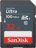 Карта памяти Micro SDHC SanDisk 32Gb Ultra SDSDUNR-032G-GN3IN