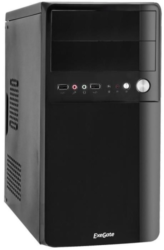 Корпус Minitower EXEGATE BA-110 Black EX268706RUS