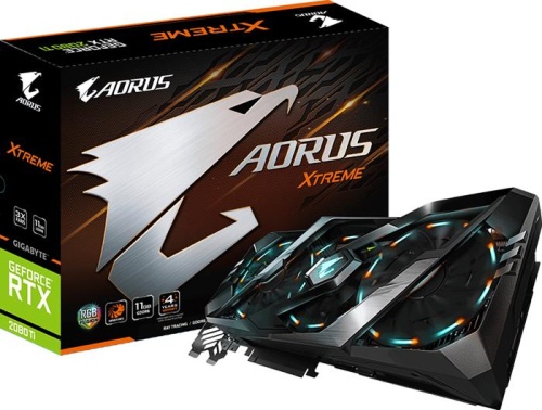 Видеокарта PCI-E GIGABYTE 11264Мб GeForce RTX 2080 Ti AORUS XTREME GV-N208TAORUS X-11GC фото 9